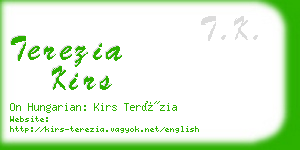 terezia kirs business card